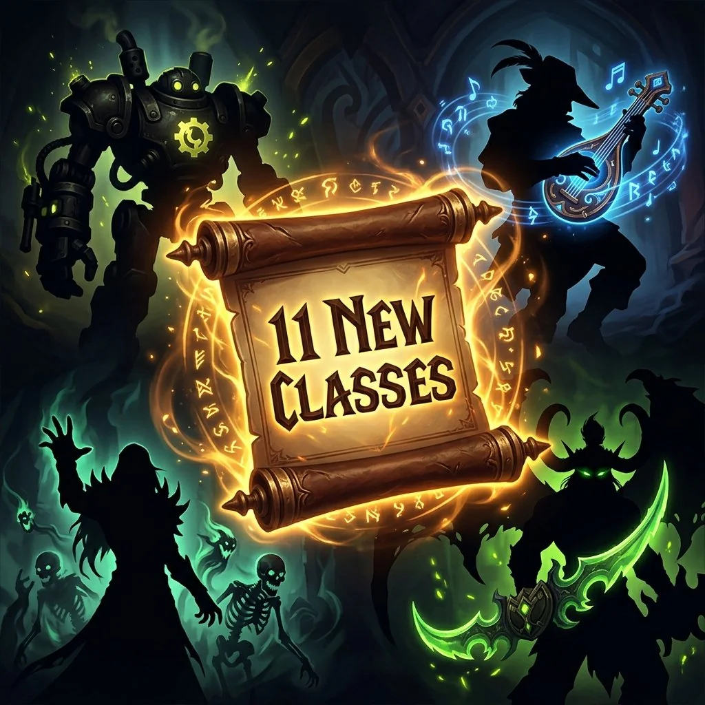 WoW Forever New Classes Leak — All 11 Leaked Class Concepts Survey Banner