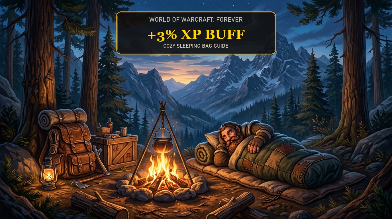 wowForever Cozy Sleeping Bag Leveling and XP Buff Guide