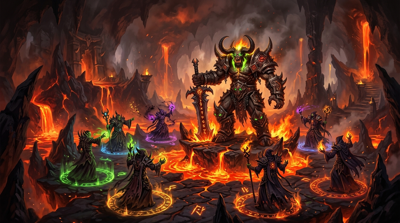 WoW Forever Ragefire Chasm Dungeon Guide - Lava Caverns and Boss Encounters in Orgrimmar